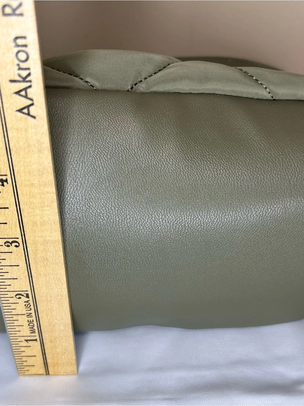 Steve Madden Olive Quilted Drawstring Bucket Crossbody Bag
